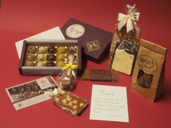 Geschenkpaket Schokolade Weihnachten Weihnachtstraum