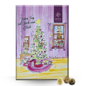 Maya - Adventskalender mit 24 handgerollten Pralinen